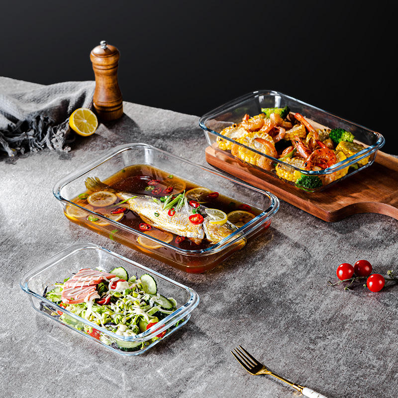 Non-Stick Glass Baking Dish | Square High Borosilicate Oven Baking Pan