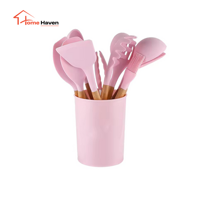 12pcs silicone cooking utensils set