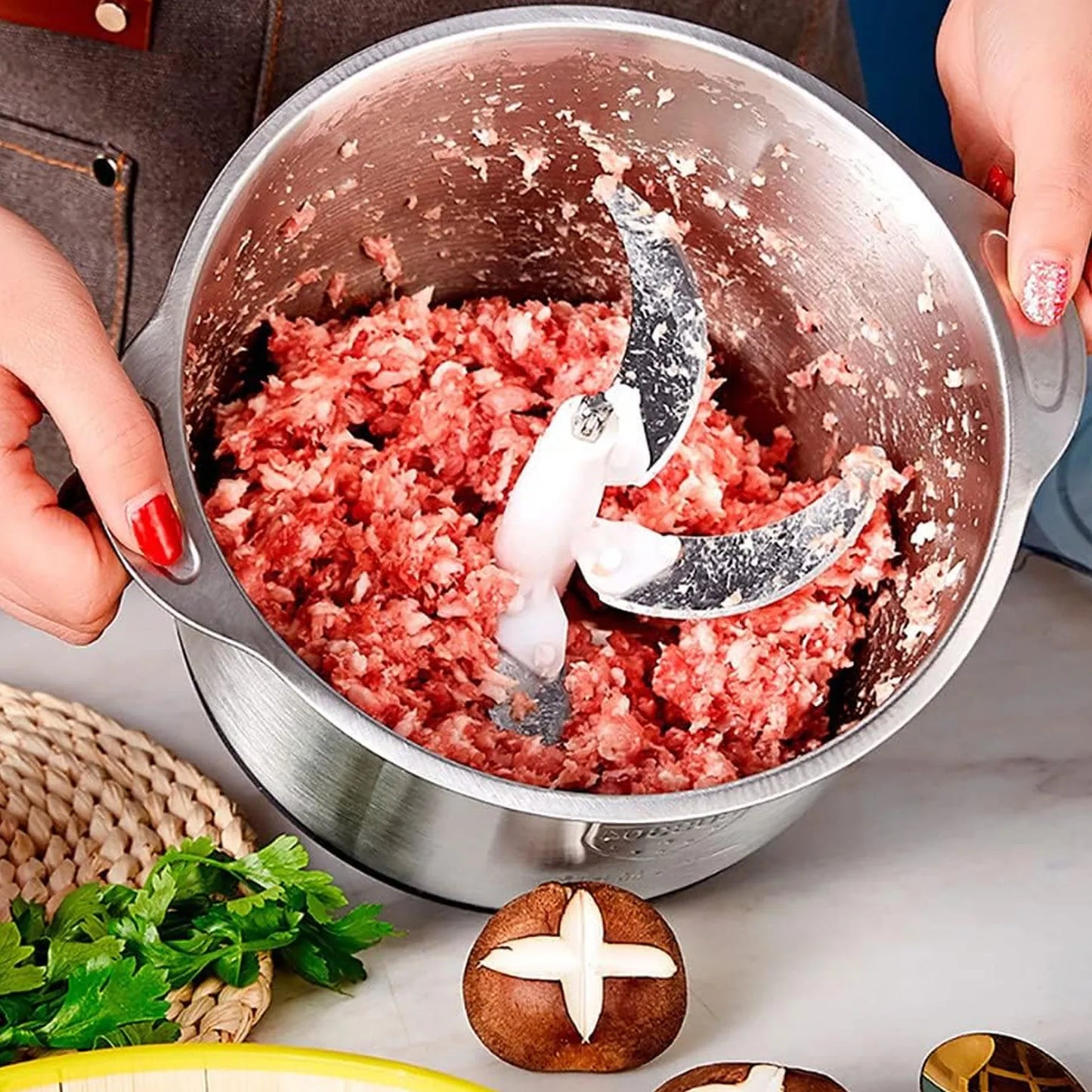 Electric Food Processor & Meat Grinder