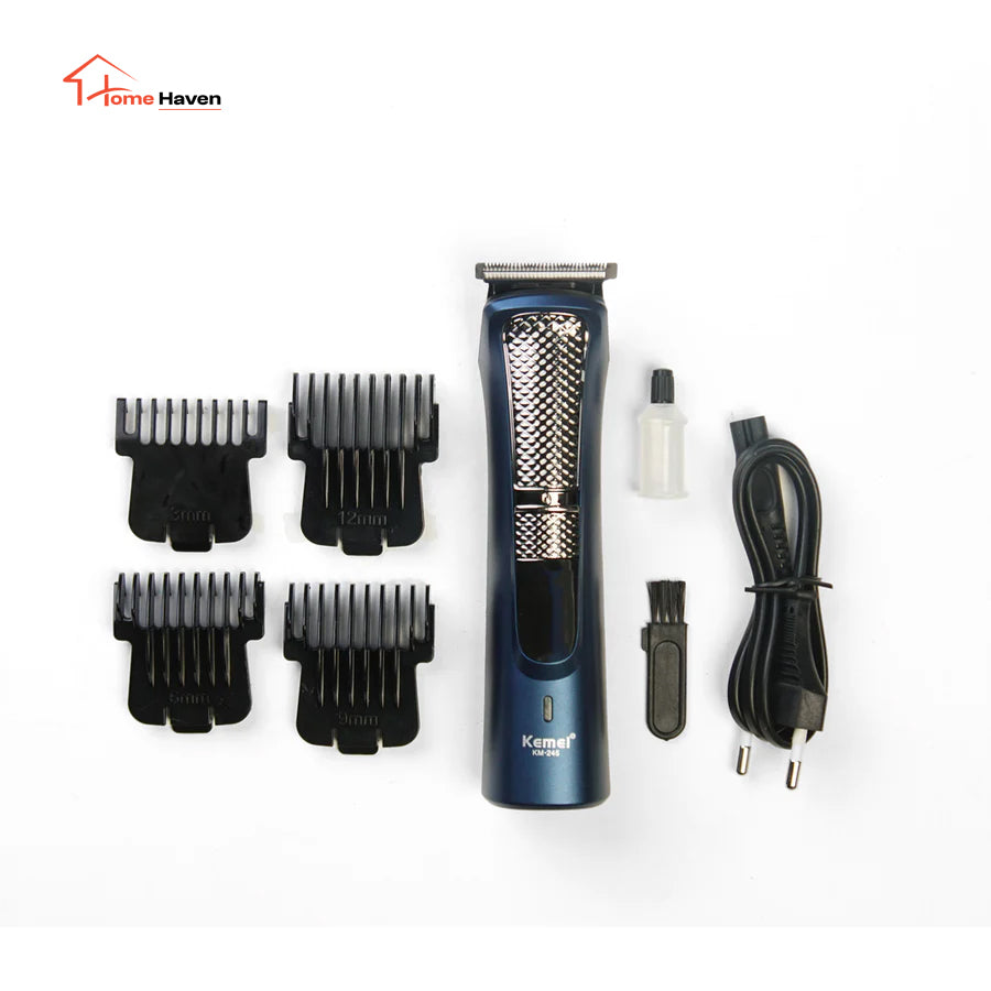 Kemei KM-245 Professional Beard Clipper | Rechargeable Hair & Beard Trimmer