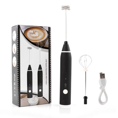 USB Rechargeable Electric Milk Frother | Handheld Milk Foamer & Egg Beater