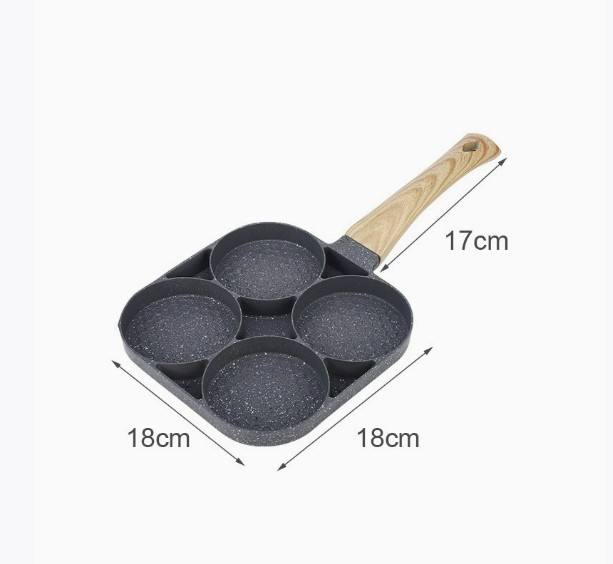 Four hole non stick frying pan