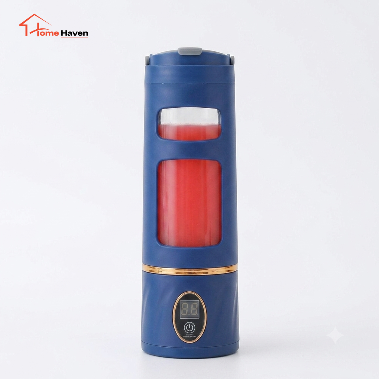 450ml Portable Rechargeable Juice Blender | Digital Stainless Steel Personal Smoothie Maker