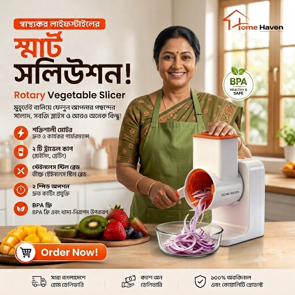Electric Professional Vegetable Chopper | 6-Blade Stainless Steel Rechargeable Food Cutter (3000mAh)