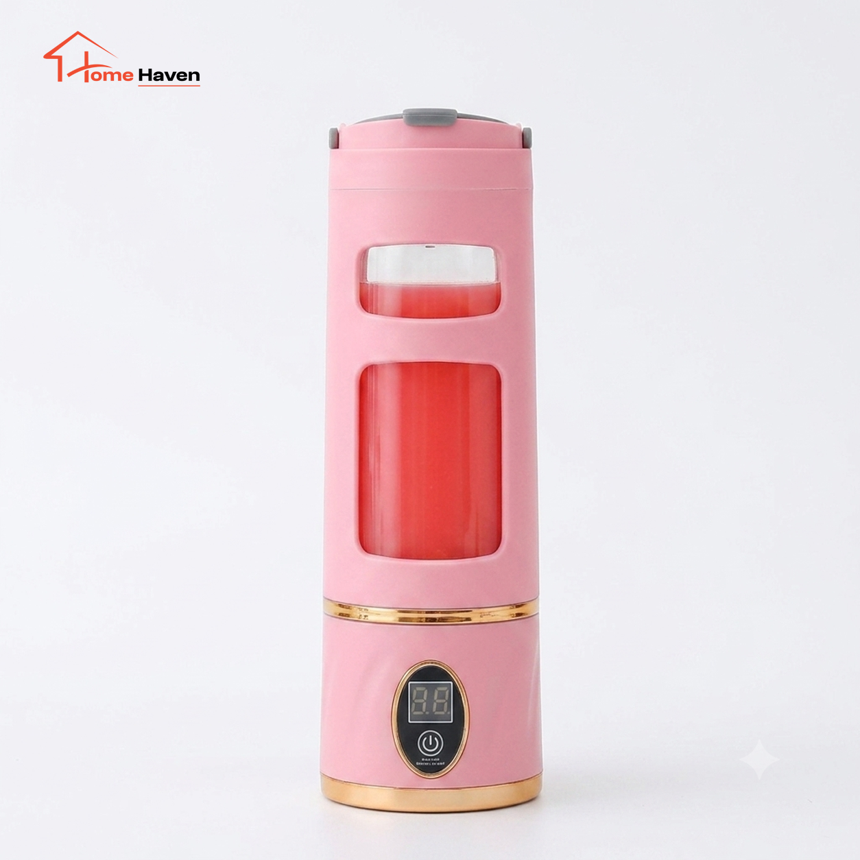 450ml Portable Rechargeable Juice Blender | Digital Stainless Steel Personal Smoothie Maker
