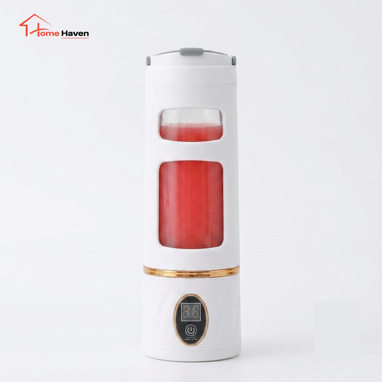 450ml Portable Rechargeable Juice Blender | Digital Stainless Steel Personal Smoothie Maker