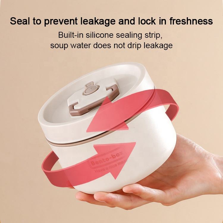 High Quality Insulated Round Bento Box 304 Ss Box Lunch Thermal Portable Microwaveable Loncheras With Bag
