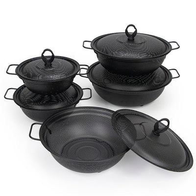 Yurtrain Metal Kitchen Utensils with Lid – Fruit Plate &amp; Drain Basket  Single