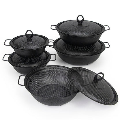 Yurtrain Metal Kitchen Utensils with Lid – Fruit Plate &amp; Drain Basket  Single