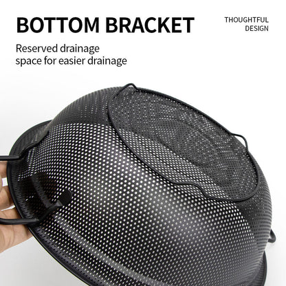 Yurtrain Metal Kitchen Utensils with Lid – Fruit Plate &amp; Drain Basket  Single