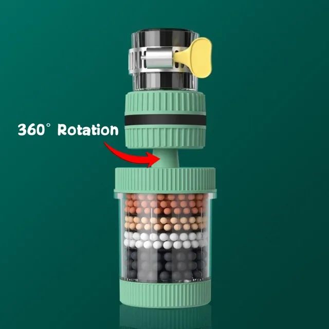 Kitchen Faucet Water Filter | Activated Carbon Tap Water Purifier with Replaceable Cartridge