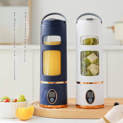 450ml Portable Rechargeable Juice Blender | Digital Stainless Steel Personal Smoothie Maker