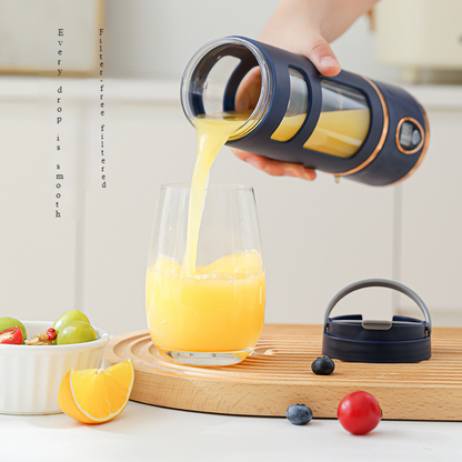 450ml Portable Rechargeable Juice Blender | Digital Stainless Steel Personal Smoothie Maker