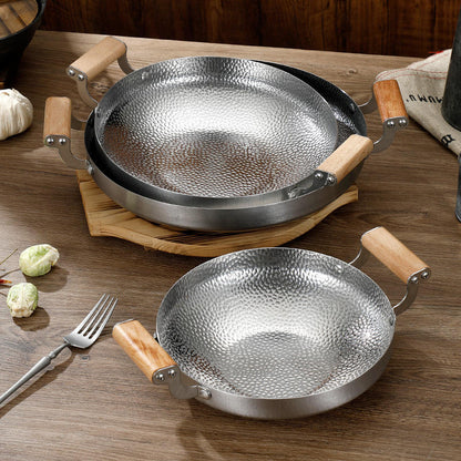 High heat resistant stainless steel pan