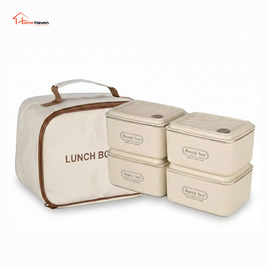 Stainless Steel Lunch Box Set with Bag | 3-Tier Stackable Food Container