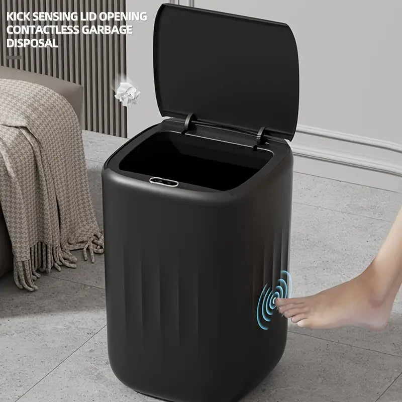 Rectangular smart trash can modern design