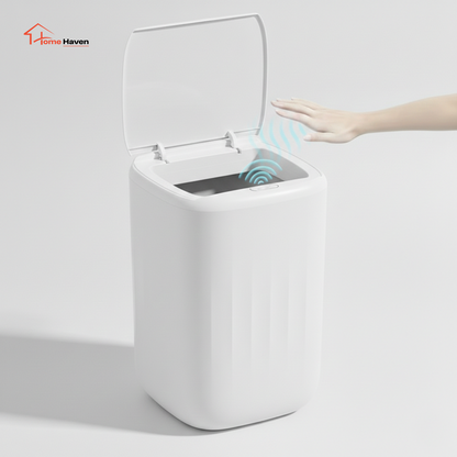 Smart automatic sensor trash can front view
