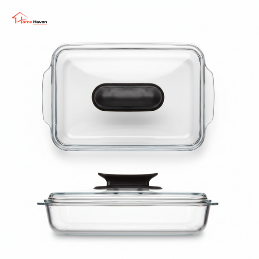 3L High Borosilicate Glass Baking Dish with Lid