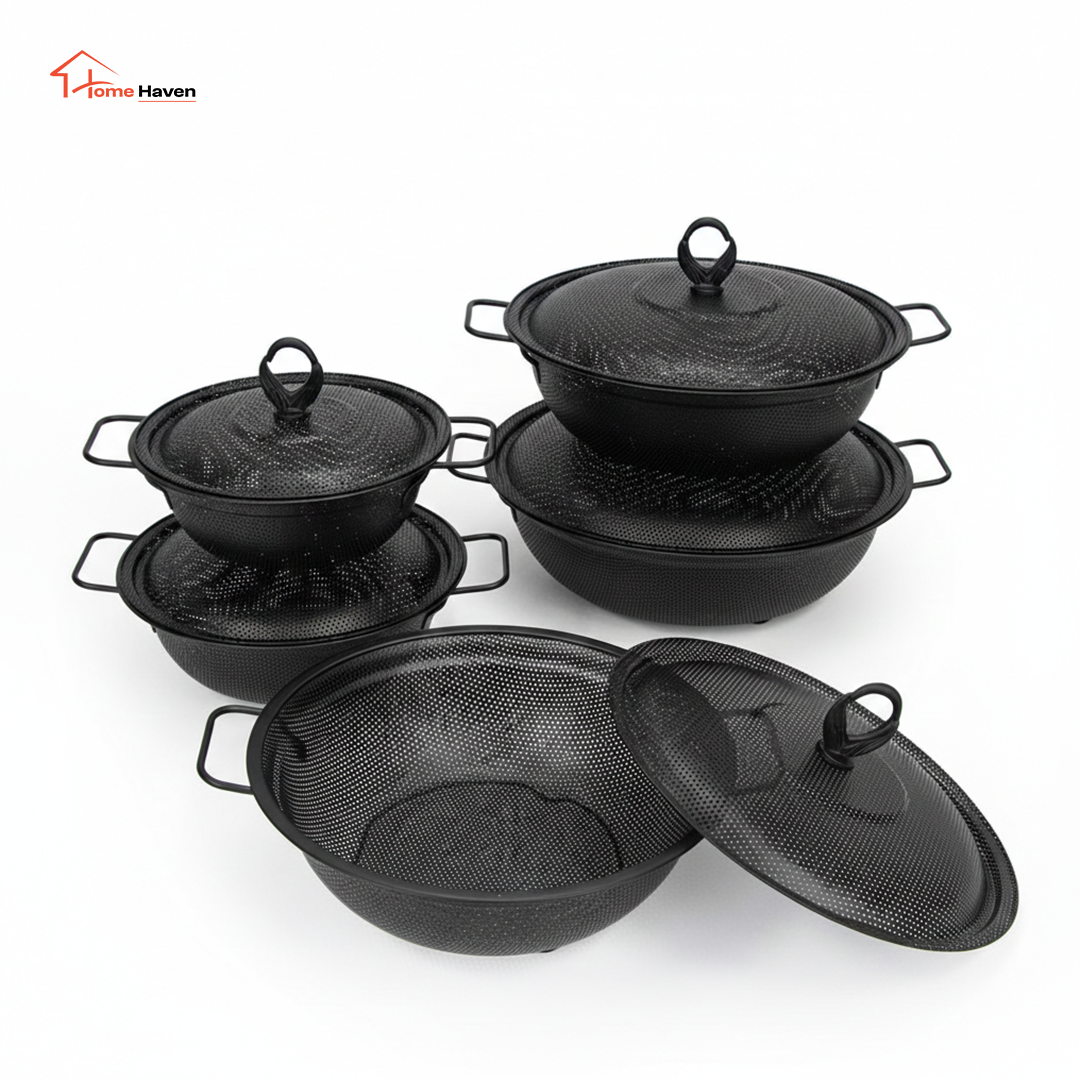 Metal Fruit Plate with Lid & Drain Basket | 3-in-1 Kitchen Utensil