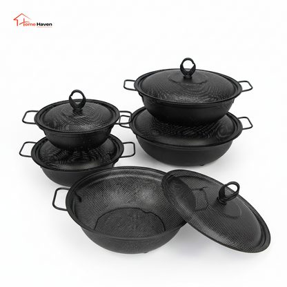 Metal Fruit Plate with Lid & Drain Basket | 3-in-1 Kitchen Utensil