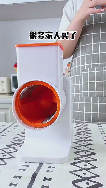 Electric Professional Vegetable Chopper | 6-Blade Stainless Steel Rechargeable Food Cutter (3000mAh)