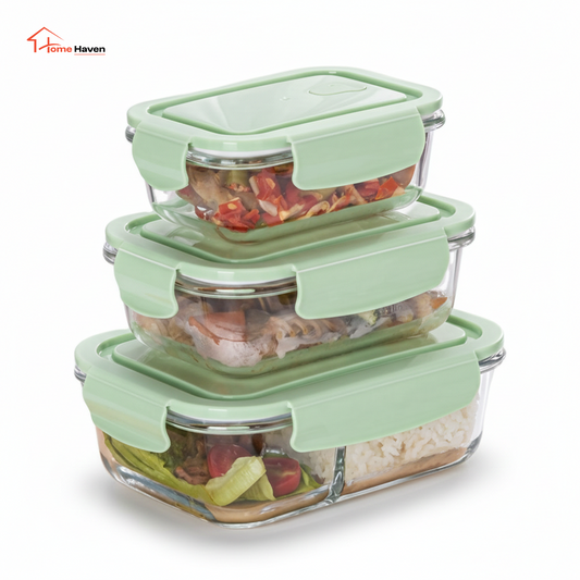 High Borosilicate Glass Food Storage Lunch Box